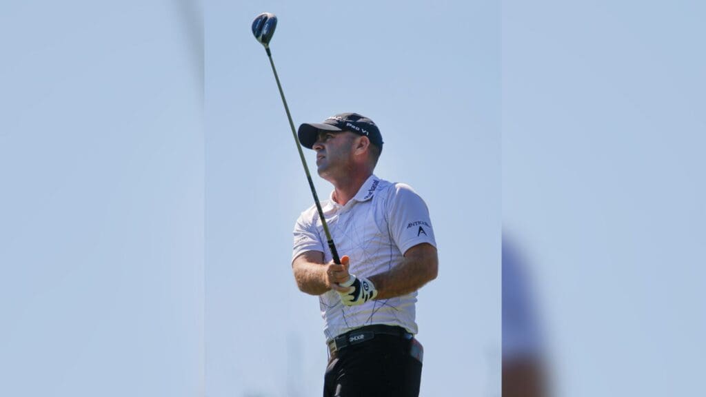 Mar 15, 2018; Orlando, FL, USA; Tommy Armour III hits his drive off of the third tee during the first round of the Arnold Palmer Invitational golf tournament at Bay Hill Club & Lodge .