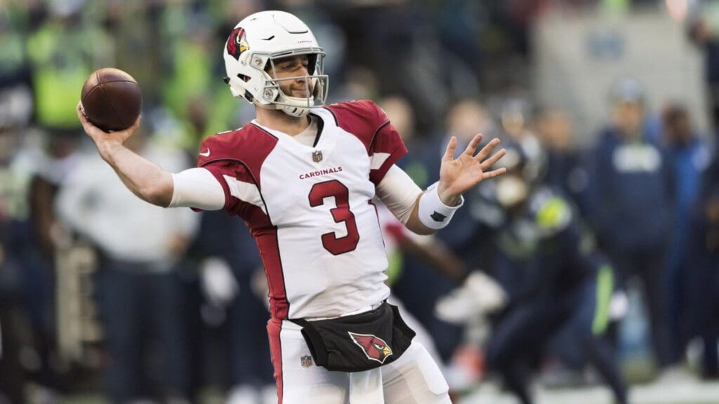 Dec 30, 2018; Seattle, WA, USA; Arizona Cardinals quarterback Josh Rosen (3) passes the ball against the Seattle Seahawks during the first half at CenturyLink Field.