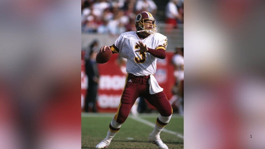 Nov 5, 2000; Tempe, AZ, USA; FILE PHOTO; Washington Redskins quarterback Jeff George (3) in action against the Arizona Cardinals at Sun Devil Stadium.