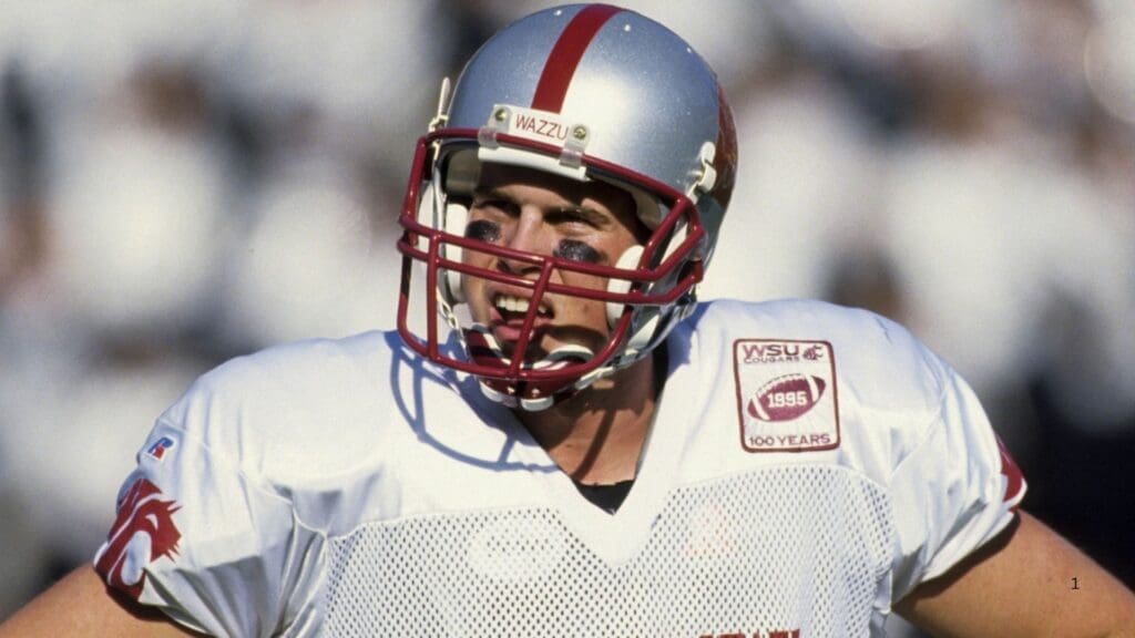 Nov 4, 1995; Berkley, CA, USA; FILE PHOTO; Washington State Cougars quarterback Ryan Leaf (16) in action against the California Golden Bears at Memorial Stadium.