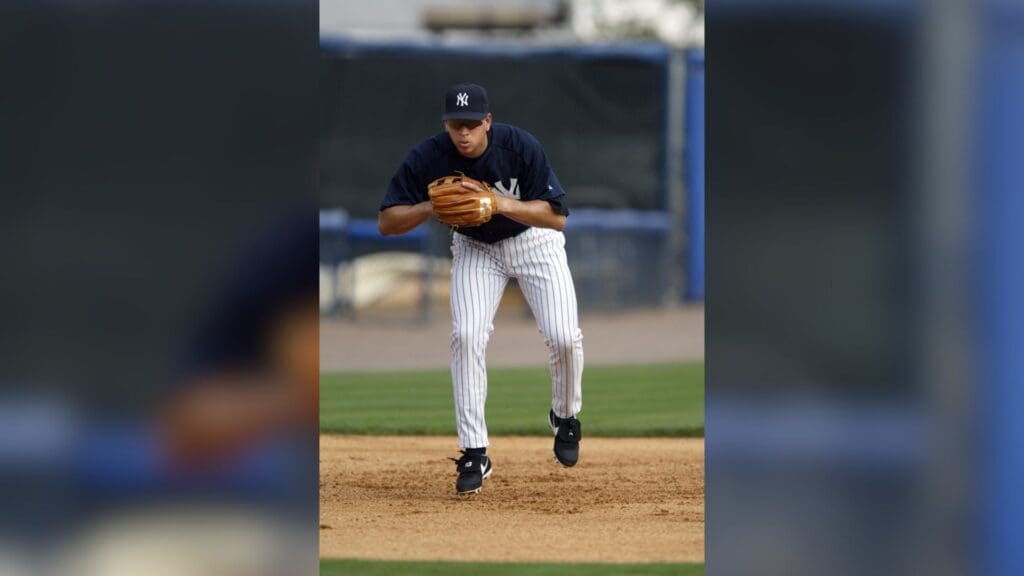 Mar 2004; Tampa, FL, USA; FILE PHOTO; New York Yankees shortstop Alex Rodriguez during a 2004 spring training workout.