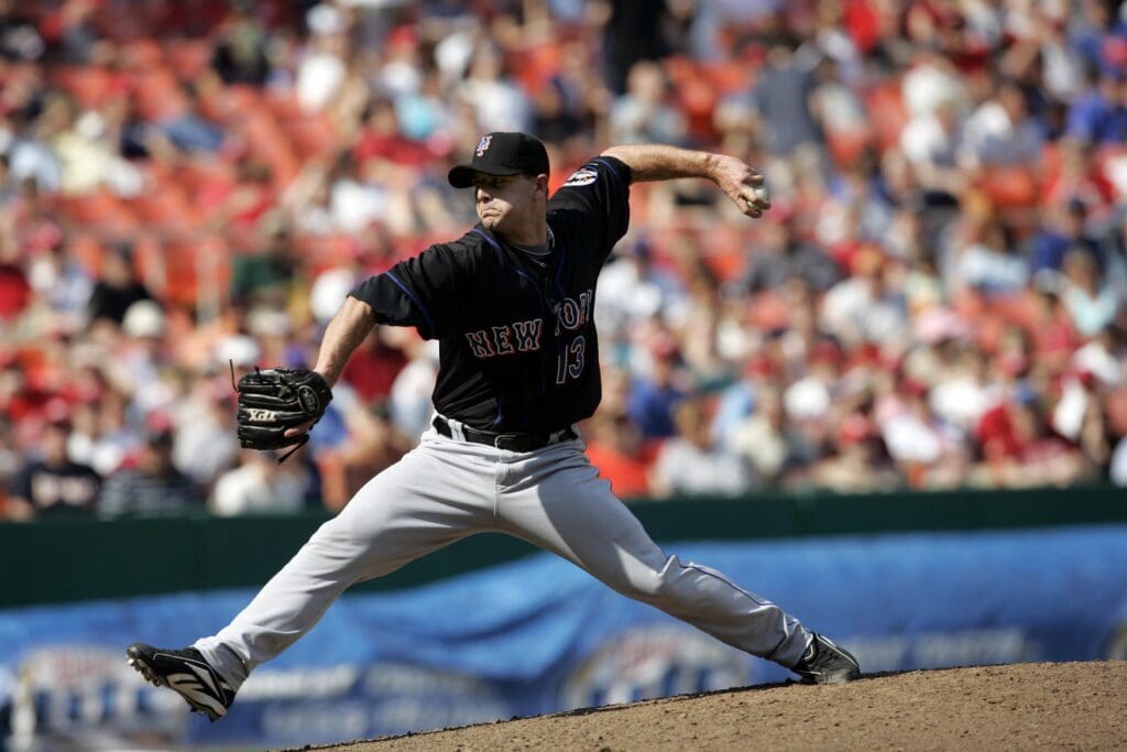 April 29, 2007; Washington, DC, USA; New York Mets pitcher (13) Billy Wagner pitches against the Washington Nationals in the ninth inning at RFK stadium in Washington, DC. The New York Mets defeated the Washington Nationals 1-0. 