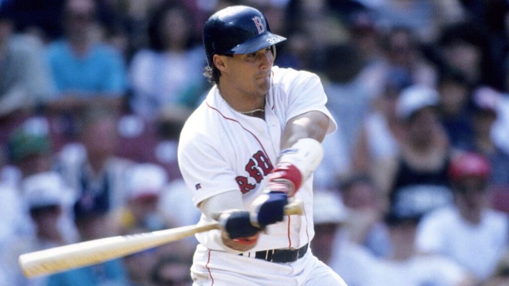1995, Boston, MA, USA; FILE PHOTO; Boston Red Sox designated hitter Jose Canseco at Fenway Park during the 1995 season.