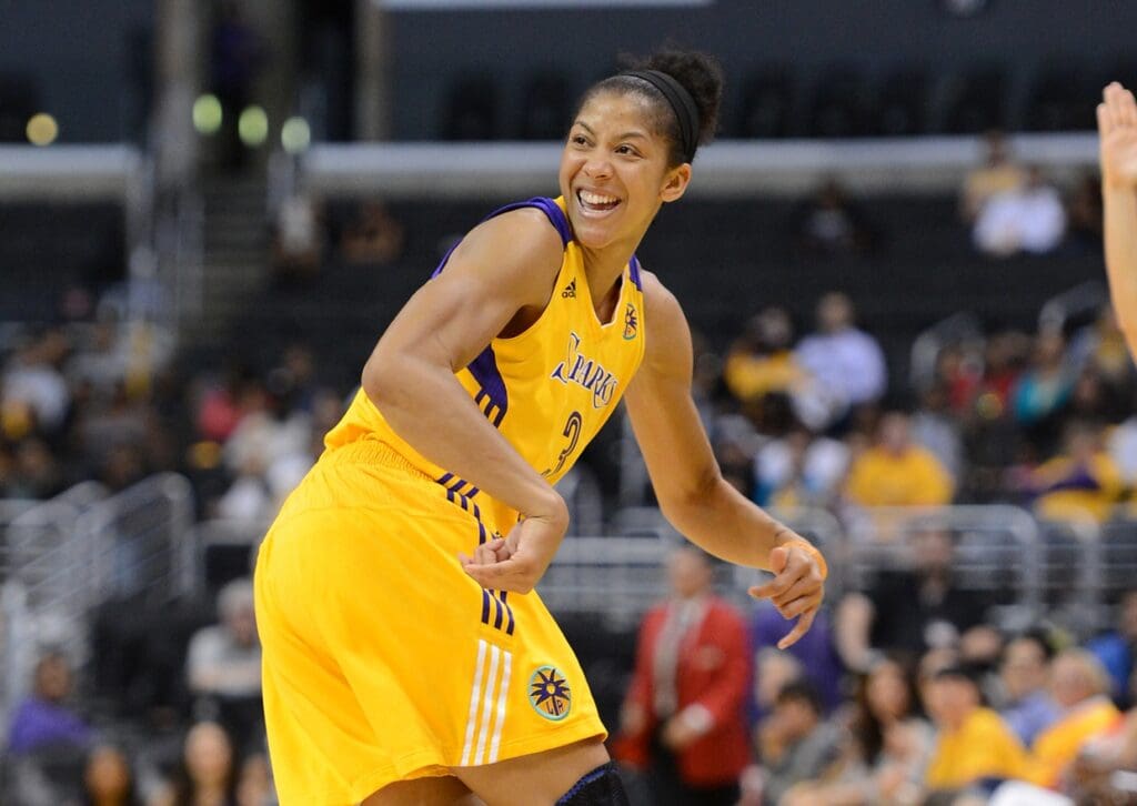 Sep 23, 2013; Los Angeles, CA, USA; Los Angeles Sparks center Candace Parker (3) in the first half of game three of the Western Conference Semi-Finals against the Phoenix Mercury at Staples Center. Phoenix won 86-75. 