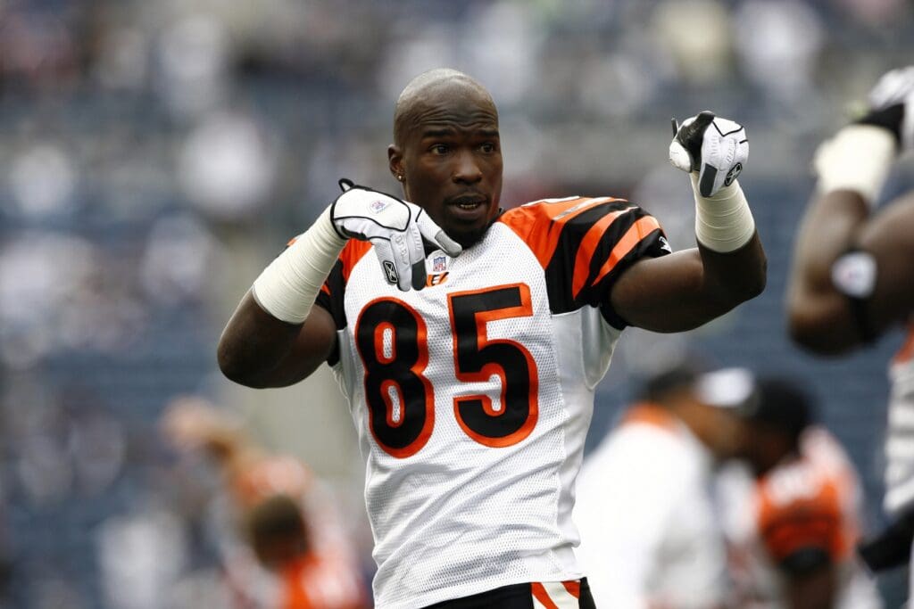 Sept 23, 2007; Seattle, WA, USA; Cincinnati Bengals wide receiver Chad Johnson (85) warms up before the game against the Seattle Seahawks at Qwest Field.
