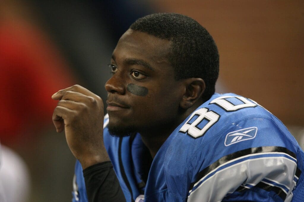 Lions WR Charles Rogers on Thursday, Aug. 31, 2006, at Ford Field. Lions 083106 Jhg11