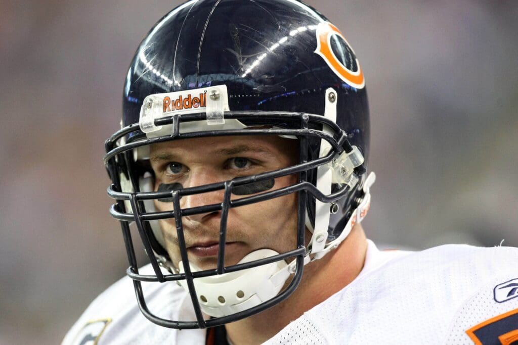 Sep 30, 2007; Detroit, MI, USA; Chicago Bears linebacker (54) Brian Urlacher looks on against the Detroit Lions at Ford Field in Detroit, MI. The Lions beat the Bears 37-27. 