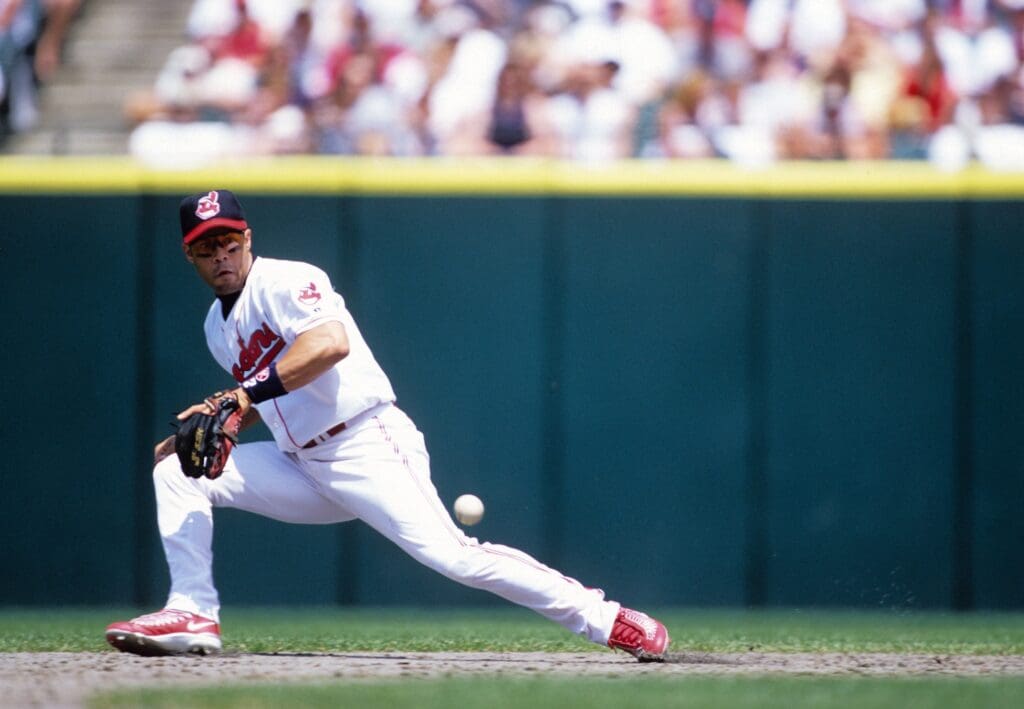 July 2001; Cleveland, OH, USA; FILE PHOTO; Cleveland Indians second baseman Roberto Alomar in action at Jacobs Field during the 2001 season.