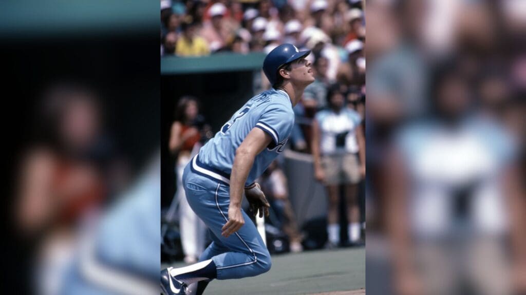 July 1982; Pittsburgh, PA, USA; FILE PHOTO; Atlanta Braves first baseman Dale Murphy (3) in action against the Pittsburgh Pirates at Three Rivers Stadium during the 1982 season.