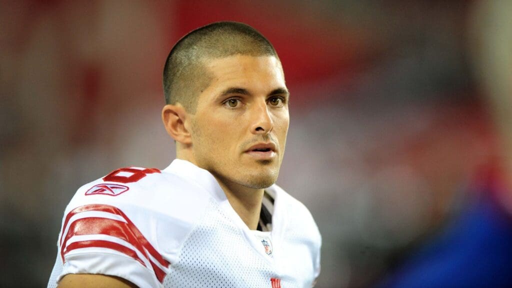 Nov. 23, 2008; Glendale, AZ, USA; New York Giants quarterback David Carr against the Arizona Cardinals at University of Phoenix Stadium. New York defeated Arizona 37-29.