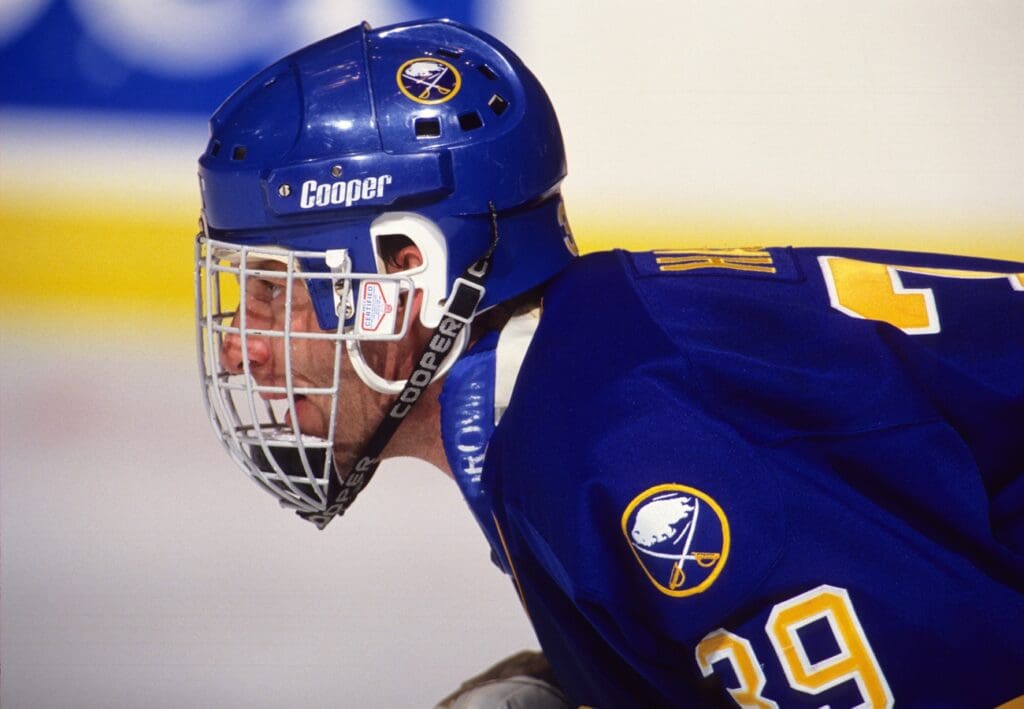 Unknown Date, 1995; Manhattan, NY, USA; FILE PHOTO; Buffalo Sabres goalie Dominik Hasek (39) on the ice against the New York Rangers at Madison Square Garden.