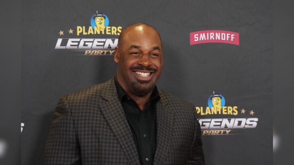Feb 10, 2023; Chandler, AZ, USA; Philadelphia Eagles former quarterback Donovan McNabb arrives on the red carpet for the USA TODAY Legends Party at Gila River Resorts & Casinos.