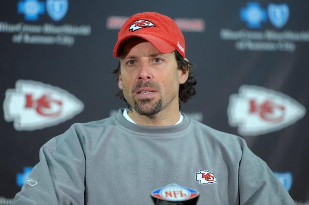 Jan 2, 2011; Kansas City, MO, USA; Kansas City Chiefs coach Todd Haley at a press conference after the game against the Oakland Raiders at Arrowhead Stadium. The Raiders defeated the Chiefs 31-10.