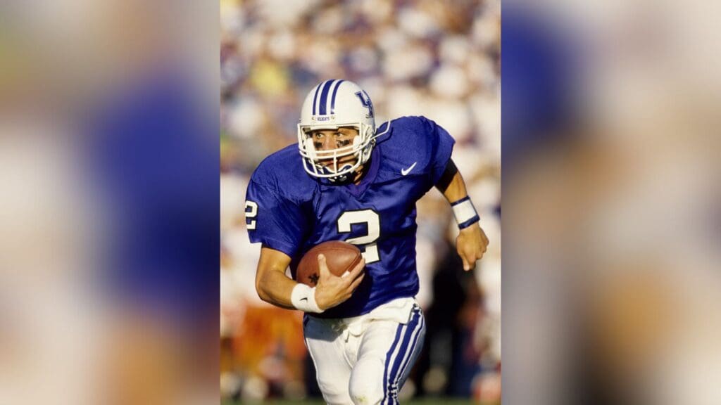 Sep 26,1998; Gainesville, FL, USA; FILE PHOTO; Kentucky Wildcats quarterback Tim Couch (2) in action rushing the ball against the Florida Gators at Ben Hill Griffin Stadium.