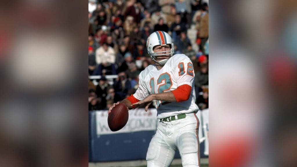 Unknown date & location, USA; FILE PHOTO; Miami Dolphins quarterback (12) Bob Griese.