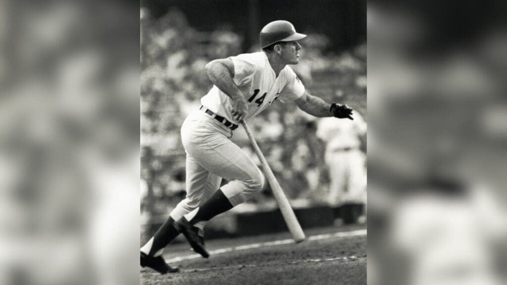 Jul 1966; Cincinnati, OH, USA; FILE PHOTO; Cincinnati Reds infielder Pete Rose in action during the 1966 season at Crosley Field.