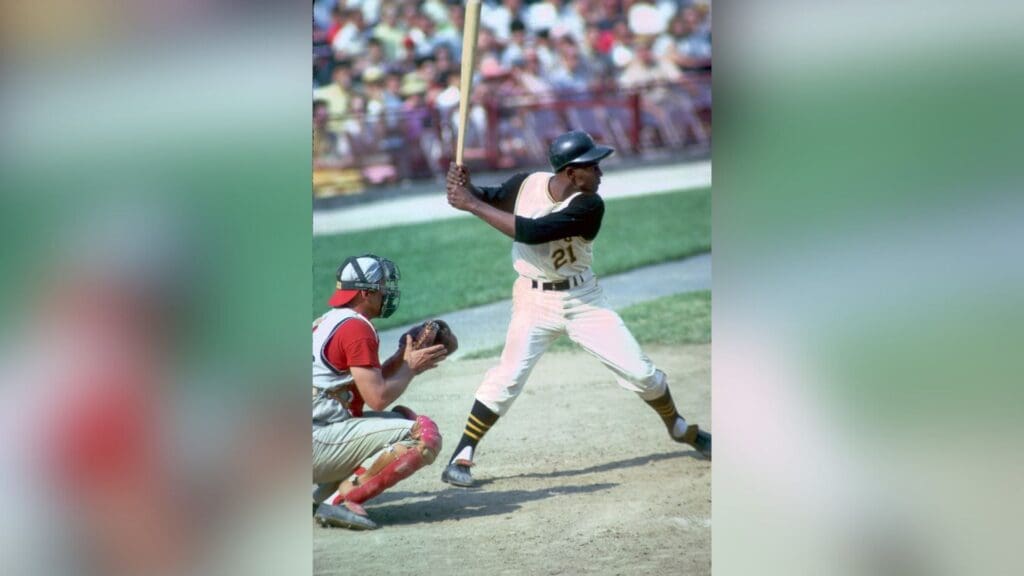 May 1965; Pittsburgh, PA, USA; FILE PHOTO; Pittsburgh Pirates outfielder ROBERTO CLEMENTE in action during the 1965 season at Forbes Field. 