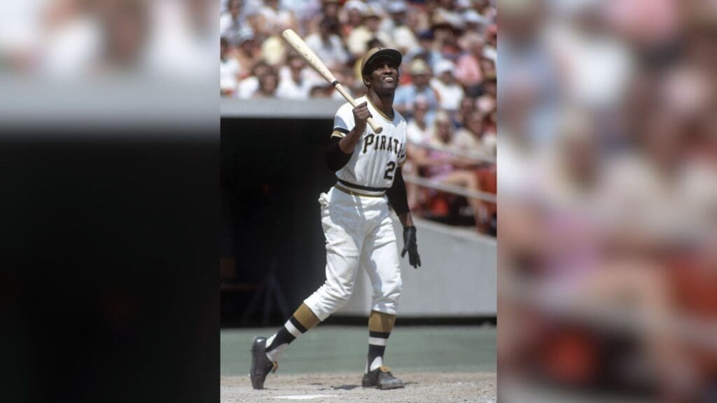 1972; Pittsburgh, PA, USA; FILE PHOTO; Pittsburgh Pirates right fielder Roberto Clemente in action against at Three Rivers Stadium.