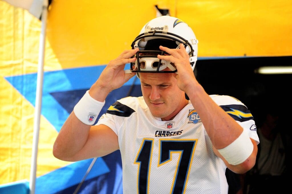 Sep. 20, 2009; San Diego, CA, USA; San Diego Chargers quarterback (17) Philip Rivers against the Baltimore Ravens at Qualcomm Stadium in San Diego. Baltimore defeated San Diego 31-26.