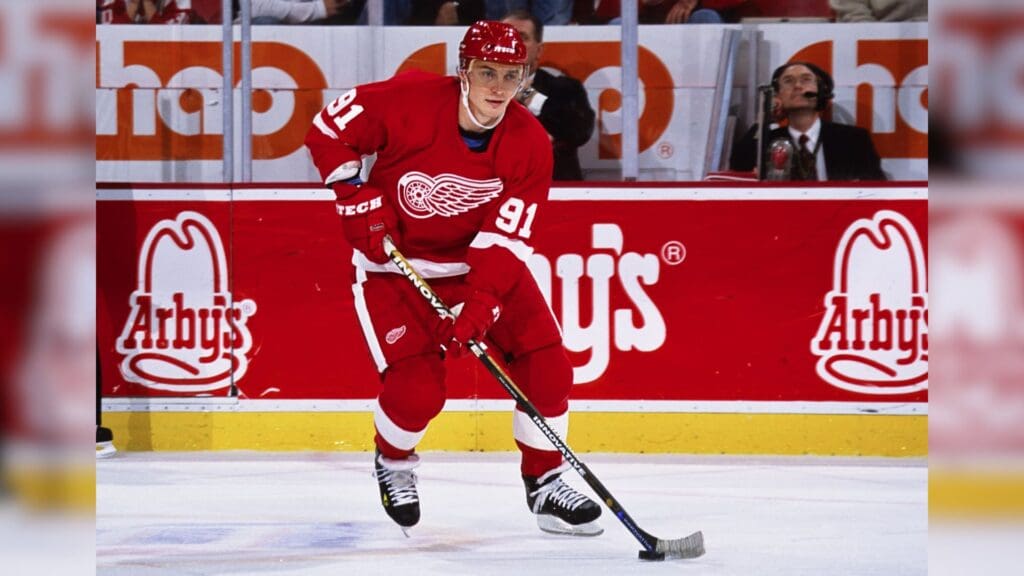 Unknown Date, 2002; Detroit, MI, USA; FILE PHOTO; Detroit Red Wings center Sergei Fedorov (91) in action against the San Jose Sharks at Joe Louis Arena.