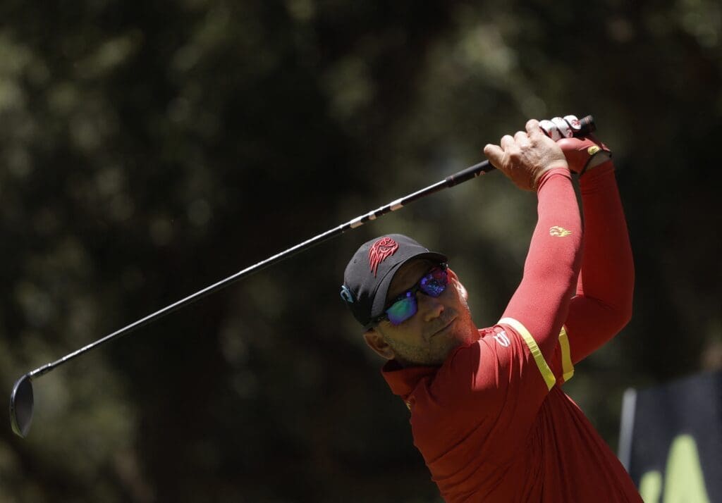 [US, Mexico, & Canada customers only] July 11, 2025; Andalucia, SPAIN; Sergio Garcia in action during the first round of LIV Golf Spain at Real Club Valderrama. 