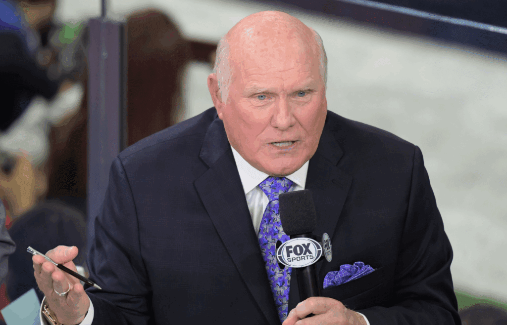 Feb 5, 2017; Houston, TX, USA; Fox Sports broadcaster and NFL hall of famer Terry Bradshaw before Super Bowl LI at NRG Stadium.