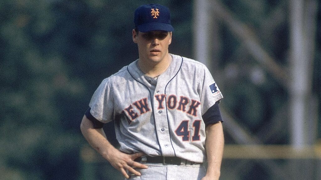 1969; Unknown location, USA; FILE PHOTO; New York Mets pitcher Tom Seaver on the mound during the 1969 season.