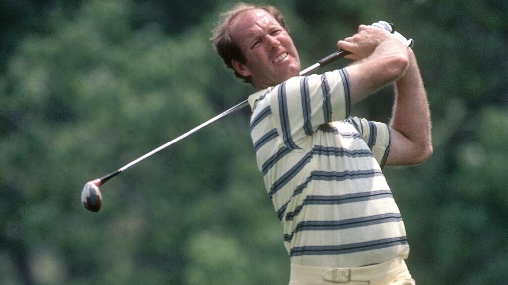 May 1980; Dublin, OH, USA; FILE PHOTO; Tom Weiskopf in action during the 1980 Memorial Tournament at Muirfield Village Golf Club.
