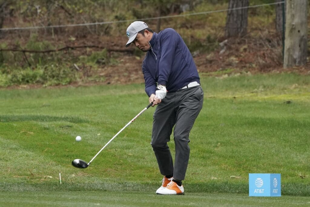 February 8, 2019; Pebble Beach, CA, USA; Ho-sung Choi hits his tee shot on the 16th hole during the second round of the AT&T Pebble Beach Pro-Am golf tournament at Spyglass Hill Golf Course. Mandatory Credit: February 8, 2019; Pebble Beach, CA, USA; Ho-sung Choi hits his tee shot on the 16th hole during the second round of the AT&T Pebble Beach Pro-Am golf tournament at Spyglass Hill Golf Course. Mandatory Credit: Kyle Terada-USA TODAY Sports