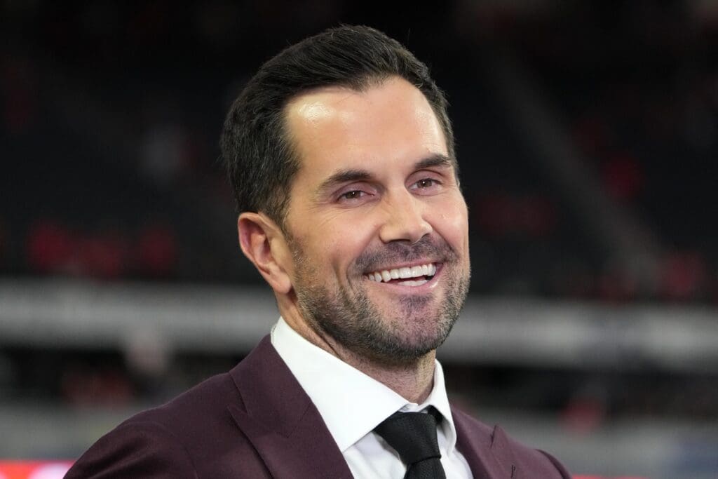 Dec 2, 2022; Las Vegas, NV, USA; Southern California Trojans former quarterback Matt Leinart attends the Pac-12 Champonship game at Allegiant Stadium. Mandatory Credit: Kirby Lee-USA TODAY Sports