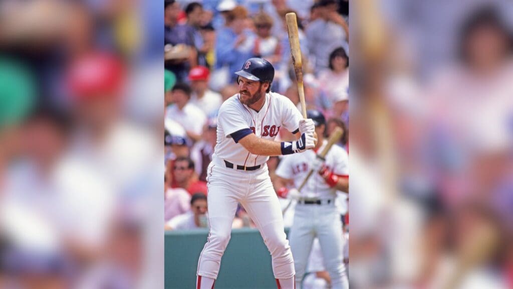 Jun 24, 1989; Boston, MA, USA; FILE PHOTO; Boston Red Sox third baseman Wade Boggs at bat against the Minnesota Twins at Fenway Park.