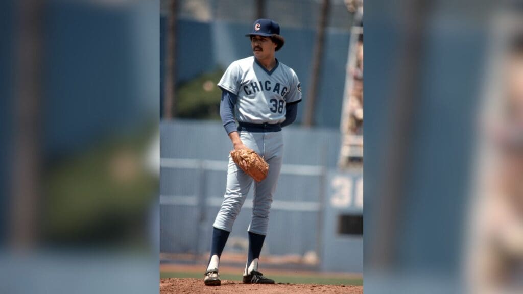 June 1977; Los Angeles, CA, USA: FILE PHOTO; Chicago Cubs pitcher Willie Hernandez on the mound during a game against the Los Angeles Dodgers at Dodoger Stadium.