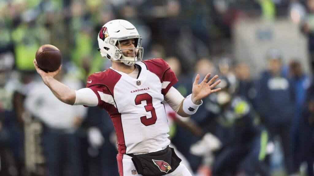 Dec 30, 2018; Seattle, WA, USA; Arizona Cardinals quarterback Josh Rosen (3) passes the ball against the Seattle Seahawks during the first half at CenturyLink Field. 