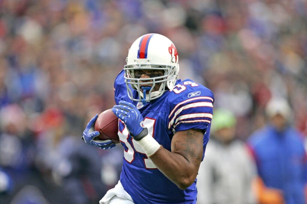 December 9, 2007; Orchard Park, NY, USA; Buffalo Bills tight end (84) Robert Royal scores on a 13 yard pass reception early in the first quarter against the Miami Dolphins at Ralph Wilson Stadium.