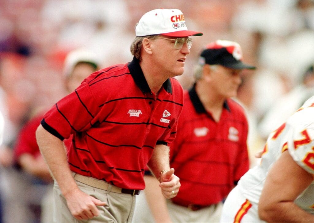 In 10 seasons under head coach Marty Schottenheimer, the Kansas City Chiefs finished first or second in the AFC West division nine times. Schottenhiemer Fbn Ca