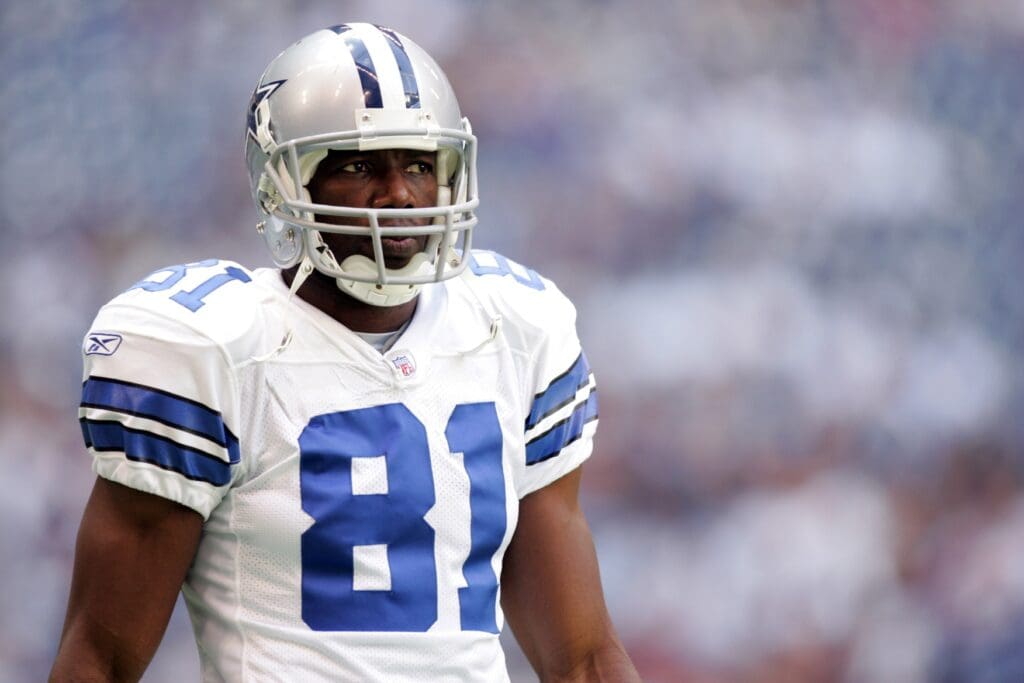 Nov 18, 2007; Irving, TX, USA; Dallas Cowboys wide receiver Terrell Owens (81) warms up before the game against the Washington Redskins at Texas Stadium.